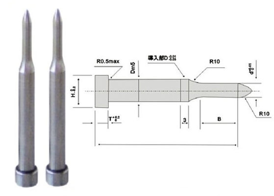 Alcrona Die Punch Pins SKH51 ، ختم مربع هول لكمة حسب الطلب